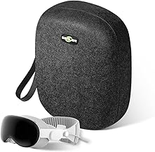 Hard Carrying Case for Oculus Meta Quest 3/3S/Apple Vision Pro M5/M2/Galaxy XR VR Headset and Controller Accessories, Minimalist Aesthetic for Travel and Home Storage, Black