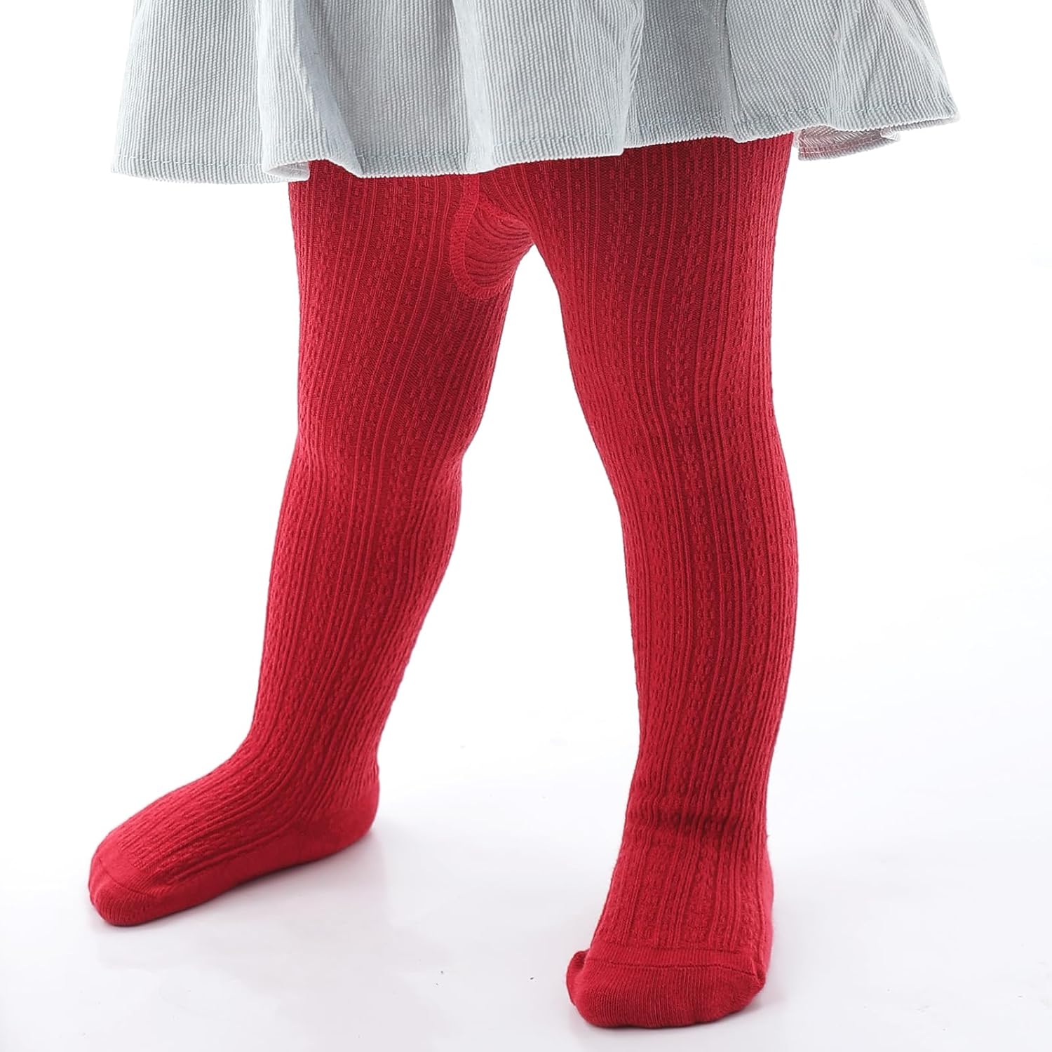 Mini angel Baby Tights Cable Knit Tights Baby Leggings Seamless Cotton Stockings Pantyhose 3/4 Pack for Infants Toddlers 0-5T - Image 5