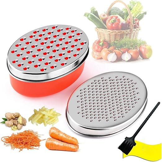 Mini Cheese Grater with Food Container, Citrus Lemon Zester