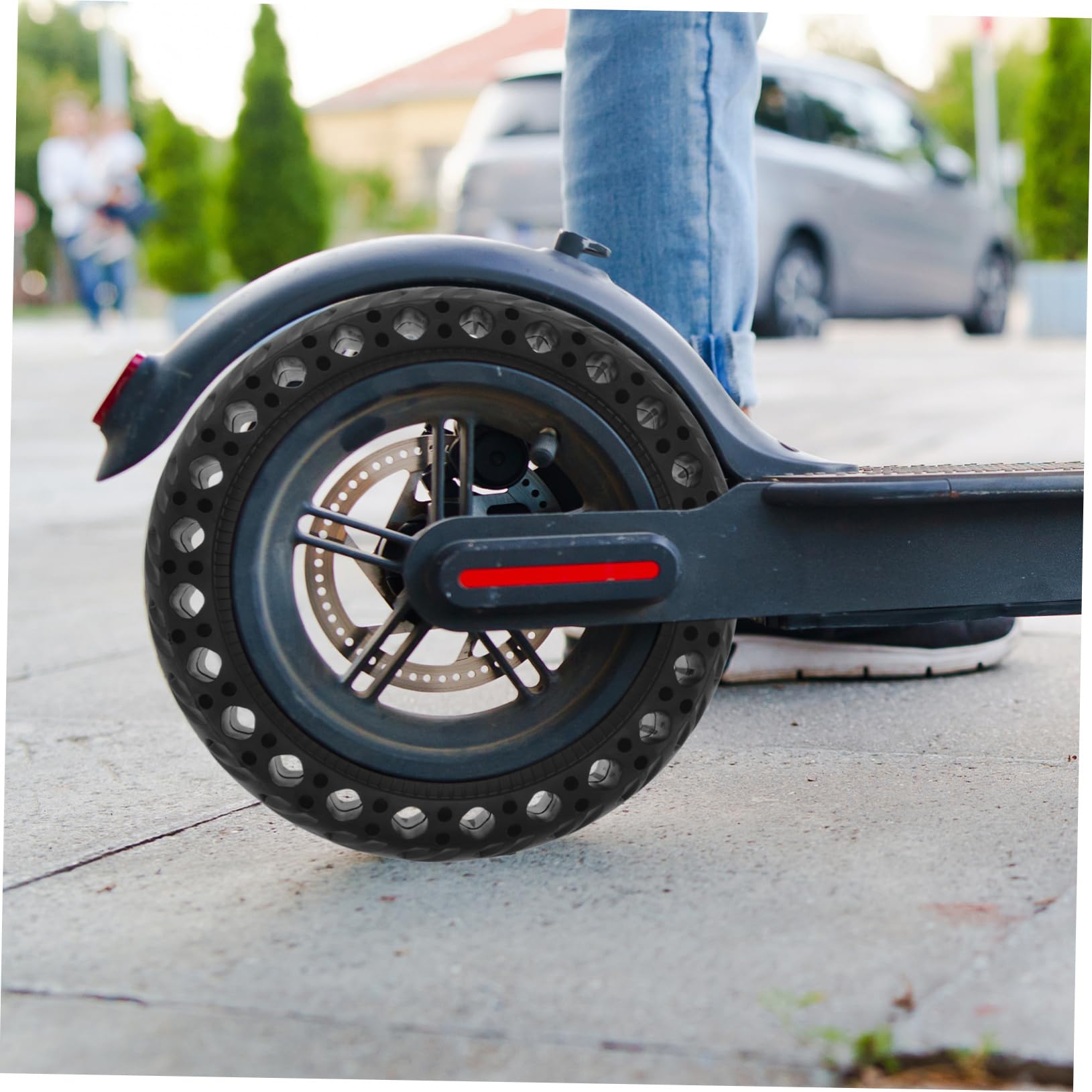 KOMBIUDA Solid Tire für Elektroroller Pannensicherer Vollgummireifen Robuste und rutschfeste Reifen zu Installieren für Verschiedene Fahrbedingungen