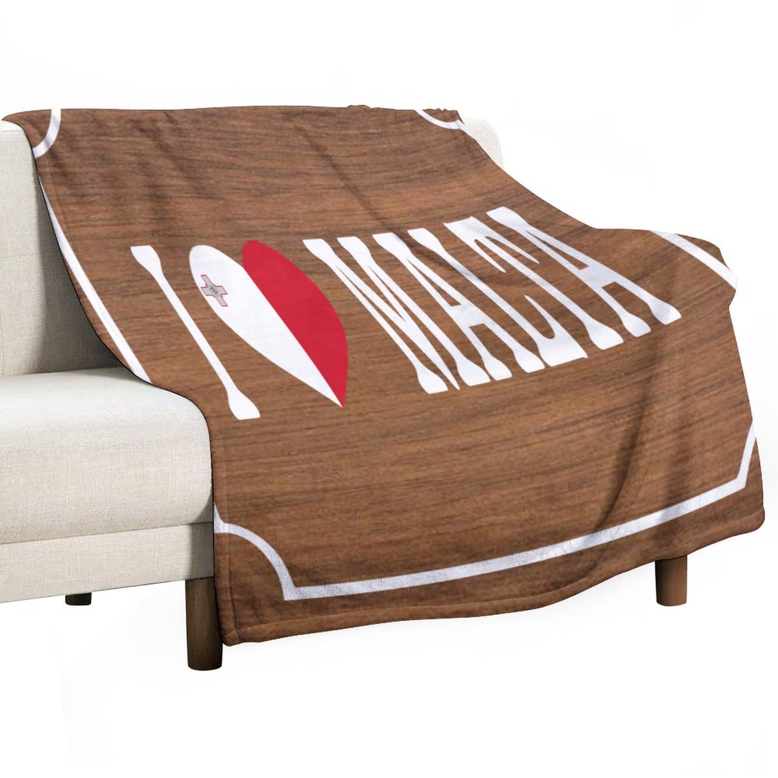 Manta de felpa acogedora con tematica de Malta texturizada para invierno