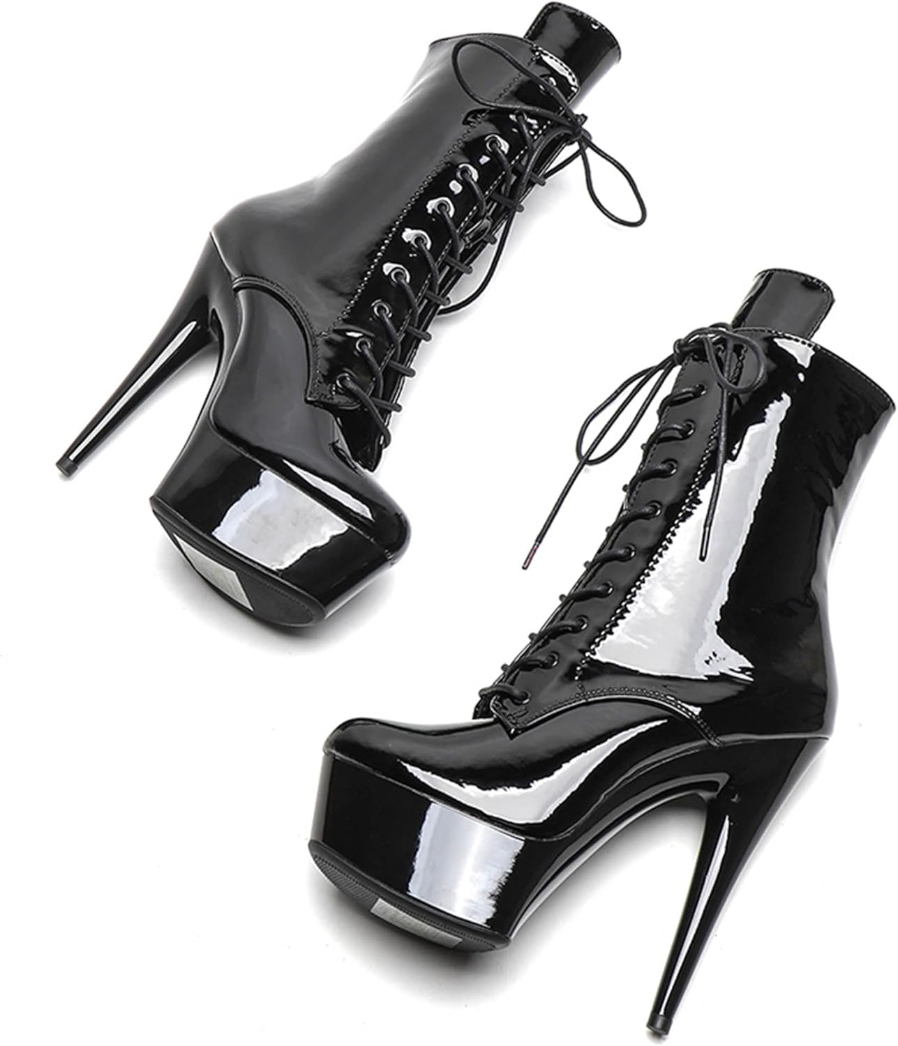 WUXIN H&P 6 in Pole Dance Boot Shoes For Women,Exotic Stiletto Shoes Platform,Stiletto Platform Pole Dancing Ankle Boots Heels - Image 5