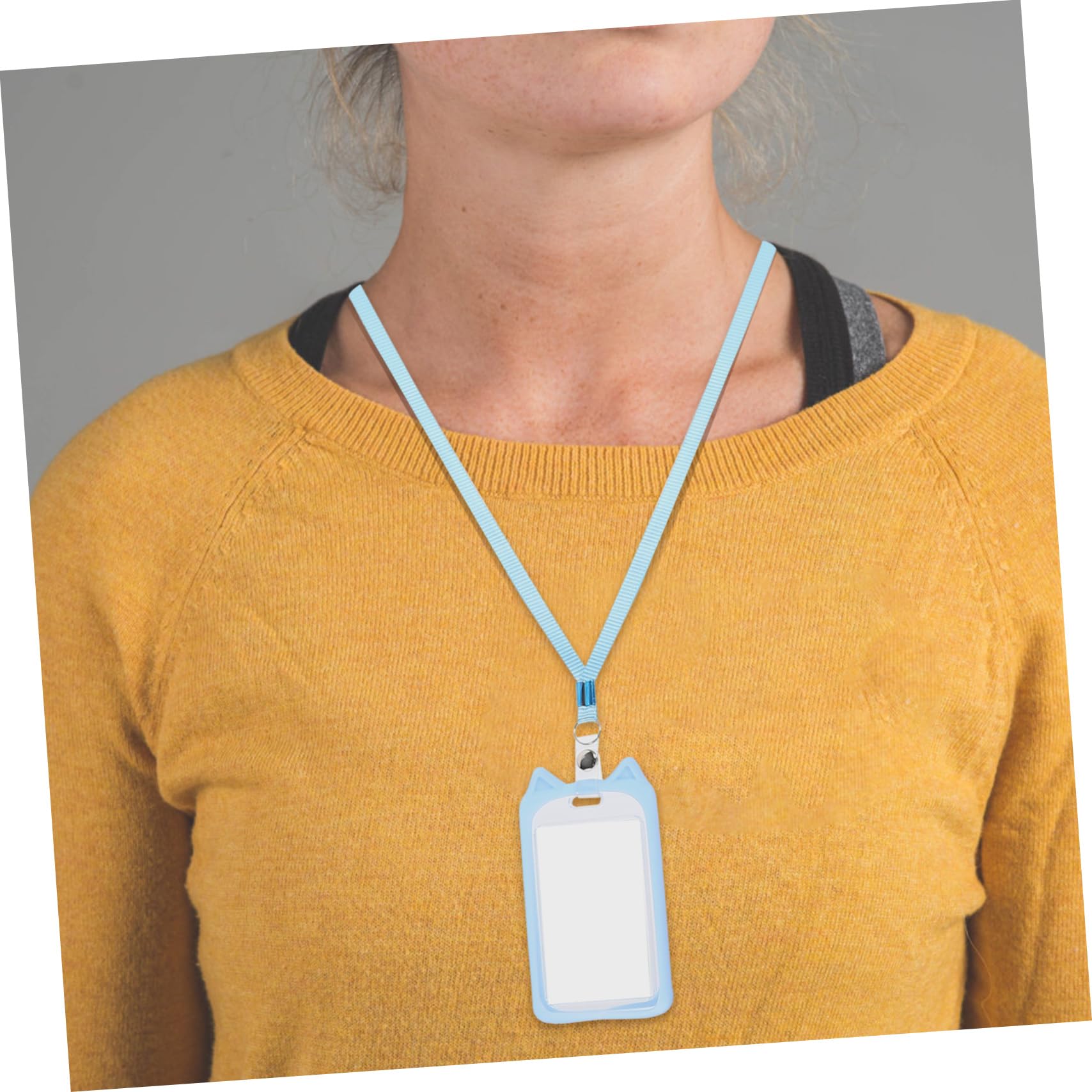 Operitacx 20piezas Fundas Para Tarjetas Con Lanyard Retráctil Soporte De Identificación Para Credenciales y Tarjetas De Transporte Diseño De Gato
