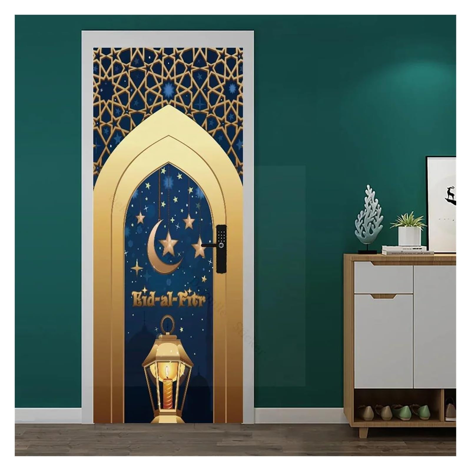 Affiche mosquée de La Mecque et sticker mural 3D autocollant pour rénovation