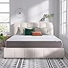 Amazon Basics Breathable Memory Foam Mattress, Medium Firm, 12 Inch, California King, White/Grey
