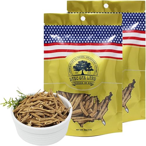 DOL American Ginseng de Wisconsin(rama de ginseng) Té de ginseng en bolsa (4 ozbolsa*2) disponible en Yaxa Colombia