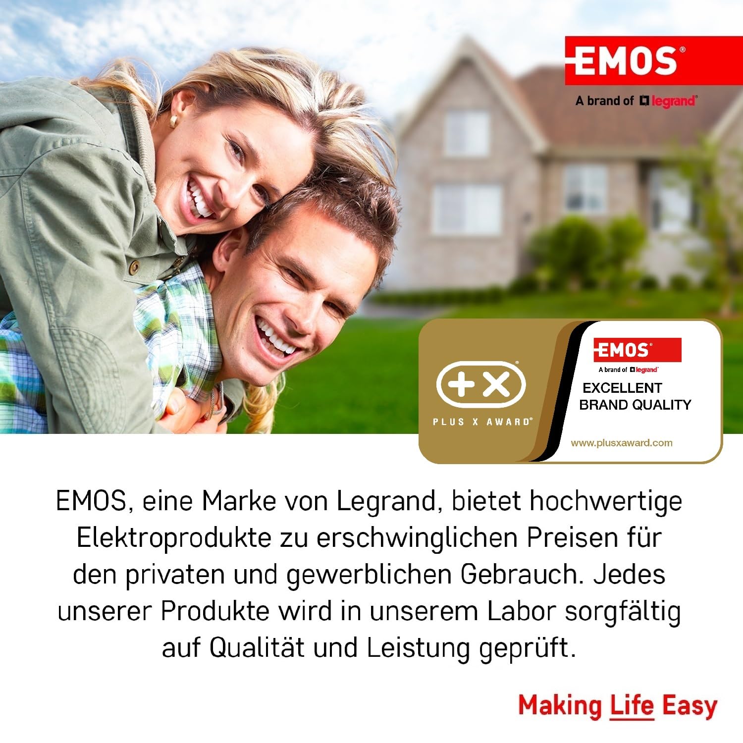 EMOS - Triangolo di avvertimento LED ricaricabile con 5 modalità di illuminazione incluse batteria e cavo di ricarica USB - Lampada di emergenza multifunzione con funzione power bank e indicatore LED
