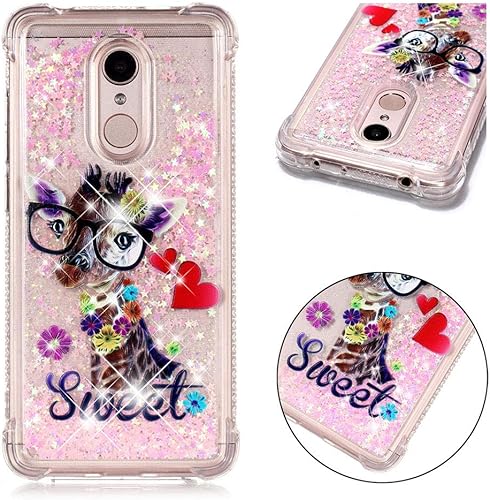 Jieheng Xiaomi Redmi HA lle  Glitzer Bling Bumper Liquid TPU Case Cover FlA ssig Treibsand Transparent Silikon HandyhA llen fA r Handy HA llen fA r Xiaomi Redmi