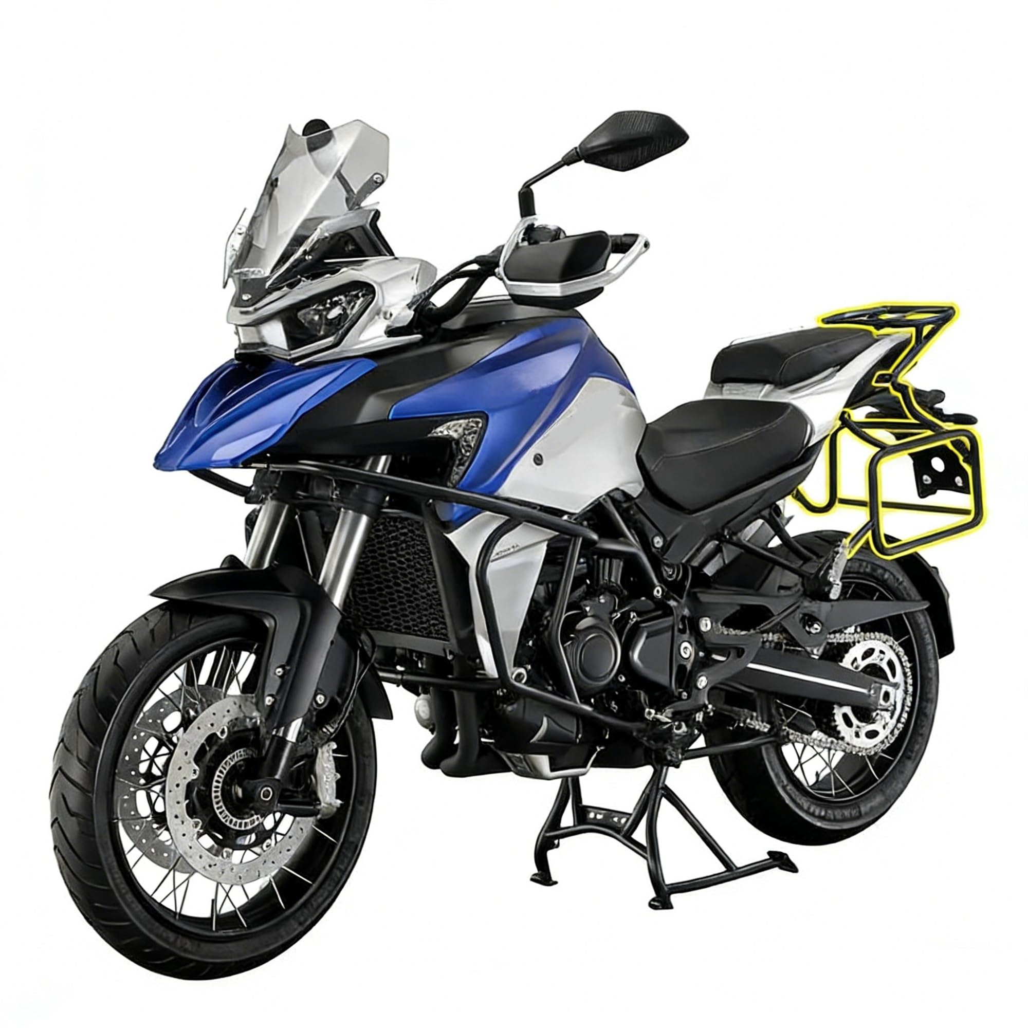 Portaequipajes Cajas Moto para QJMOTO SRT750 SRT750X Motocicleta Original Estante Trasero Soporte De Bolsa Lateral Sillín Viaje