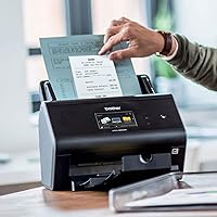 Vista 4 de Brother Escáner de documentos inalámbrico ImageCenter ADS-2800W, escaneo de varias páginas, pantalla táctil a color, optimización de imagen