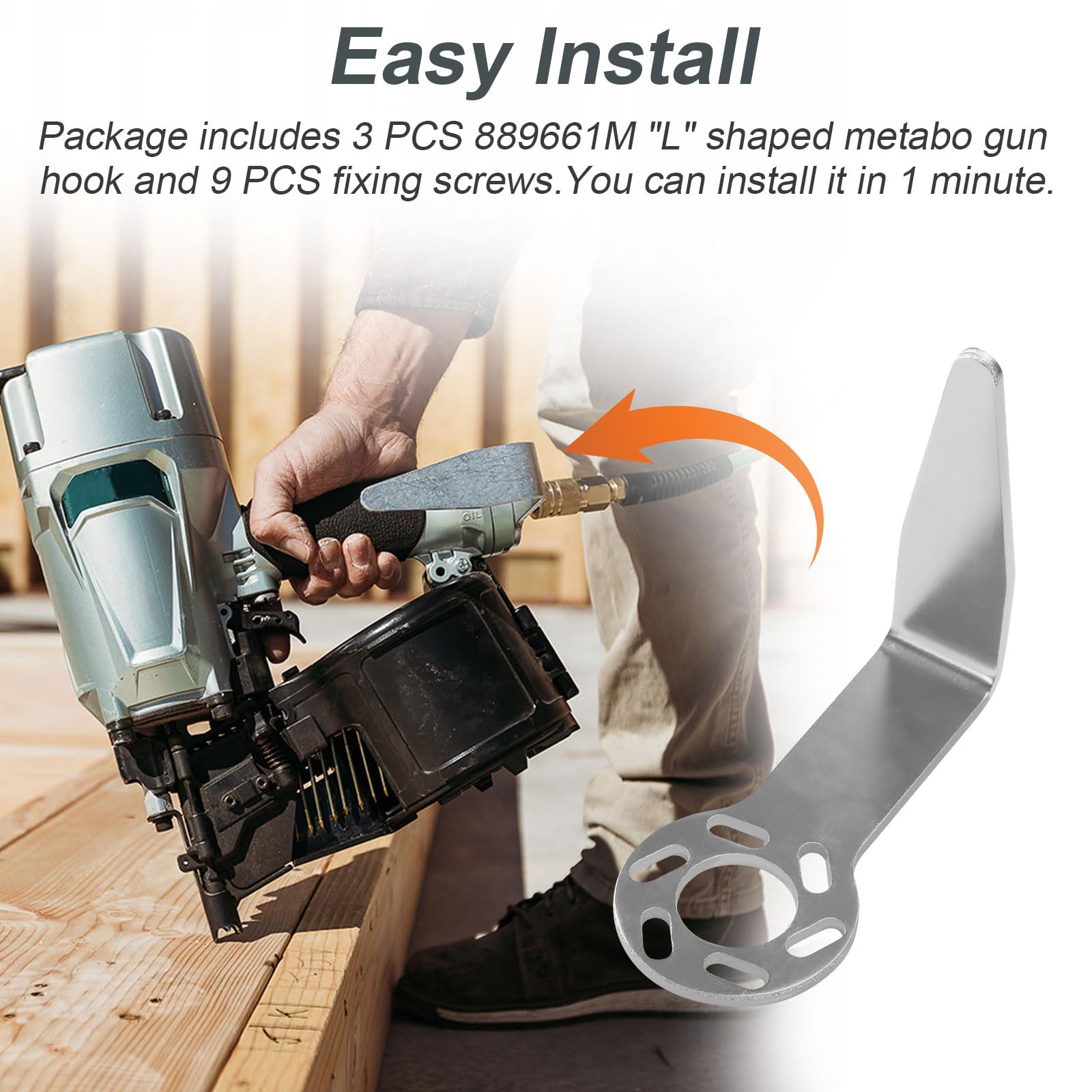 Amazon.com: Hugexpen 889661M Rafter Hook for Metabo Nail Gun