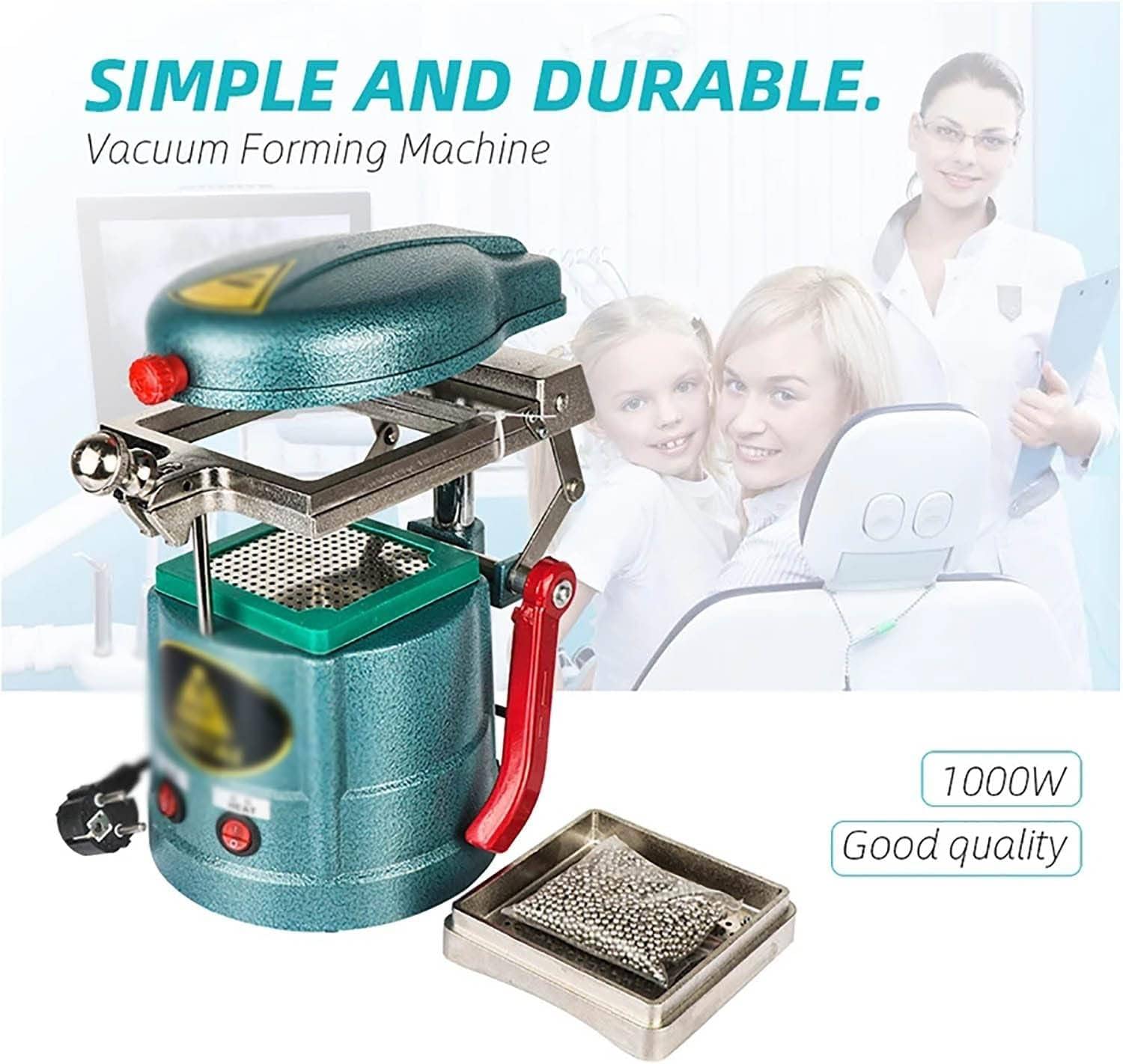 Macchina per formatura da 1000 W Eccellente Macchina per formatura sotto Vuoto Attrezzatura per Laboratorio odontoiatrico, Attrezzatura per Motori, Attrezzatura per carichi (220V/50H)