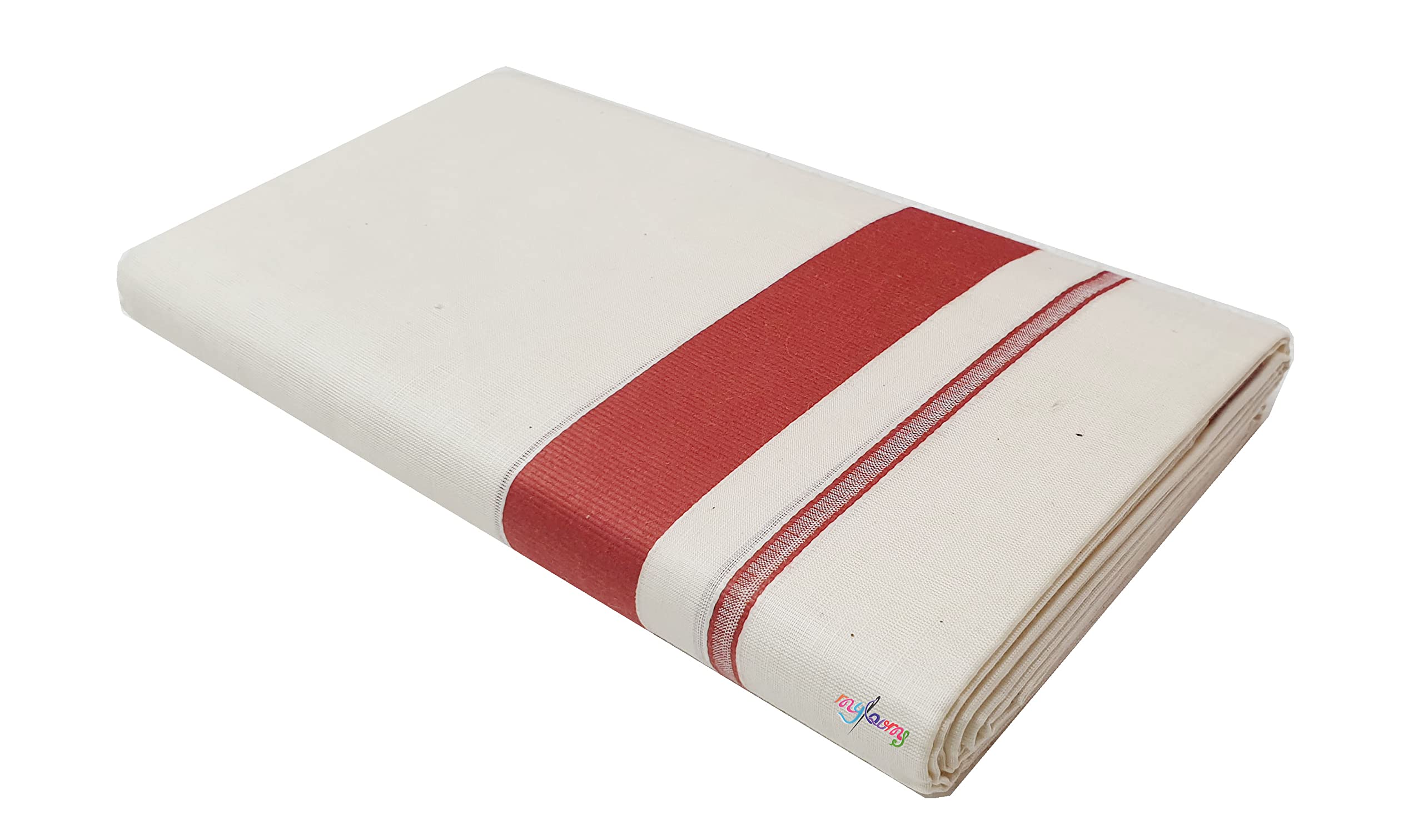 Mens Elegance Cotton Double Dhoti Kuthampully Double Mundu Kattikara | Solid Border-image-17