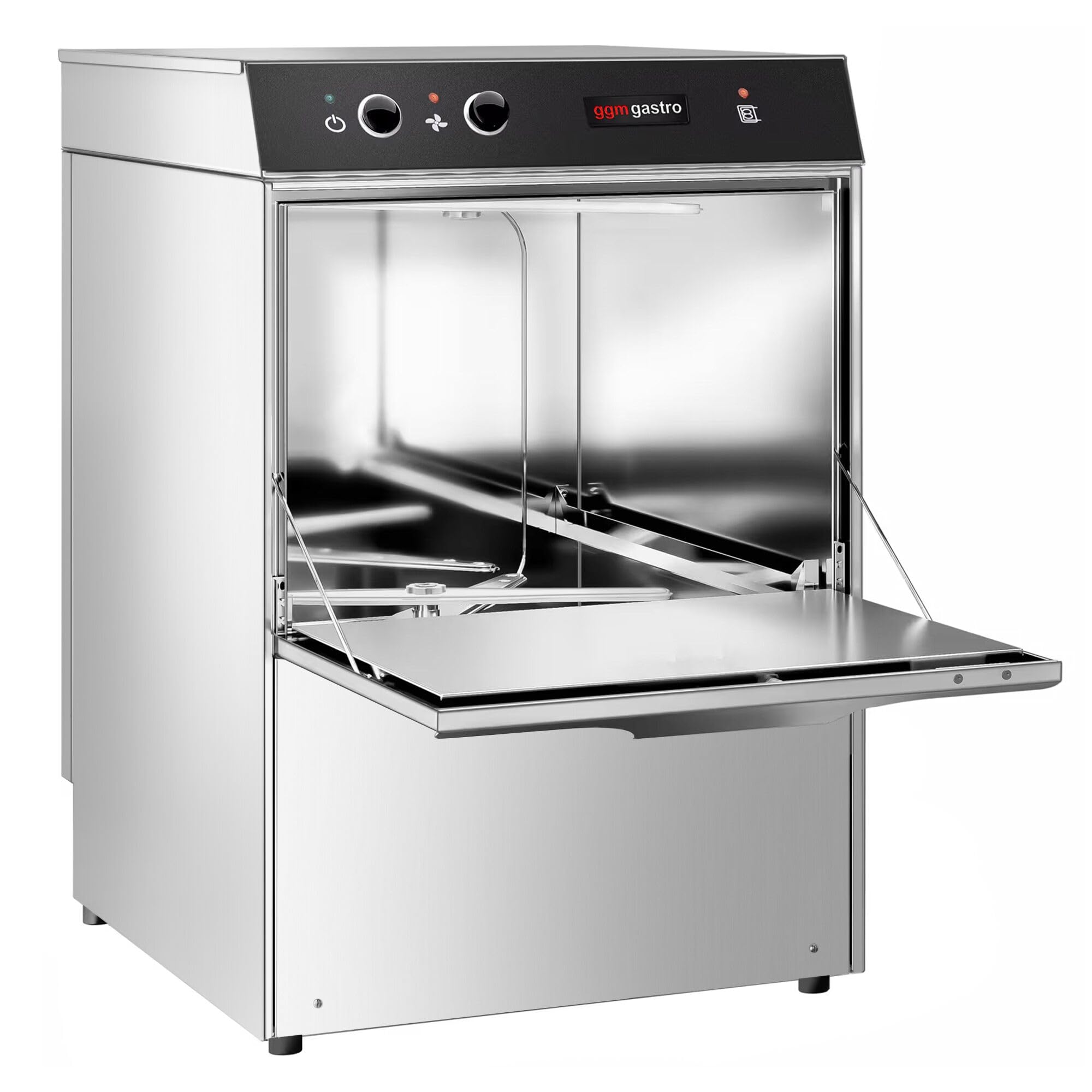 GGM Gastro Gläserspülmaschine 2,97 kW | Ideal für den gewerblichen Dauereinsatz, hochwertige Edelstahlkonstruktion, integrierte Dosiertechnik, hygienisch