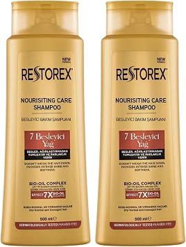 Restorex Besleyici Bak m Bak m  ampuan  500 Ml - 7 Besleyici Ya  G z Al c  Parlakl k  peksi Yumu akl k 2 paketi