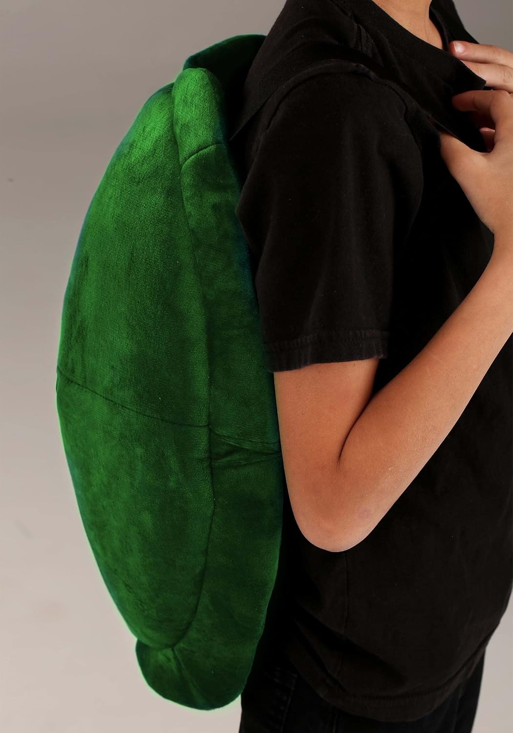 Green Turtle Costume Accessory Kit - Foam-Backed Velour Shell and Soft Headband with Sculpted Face