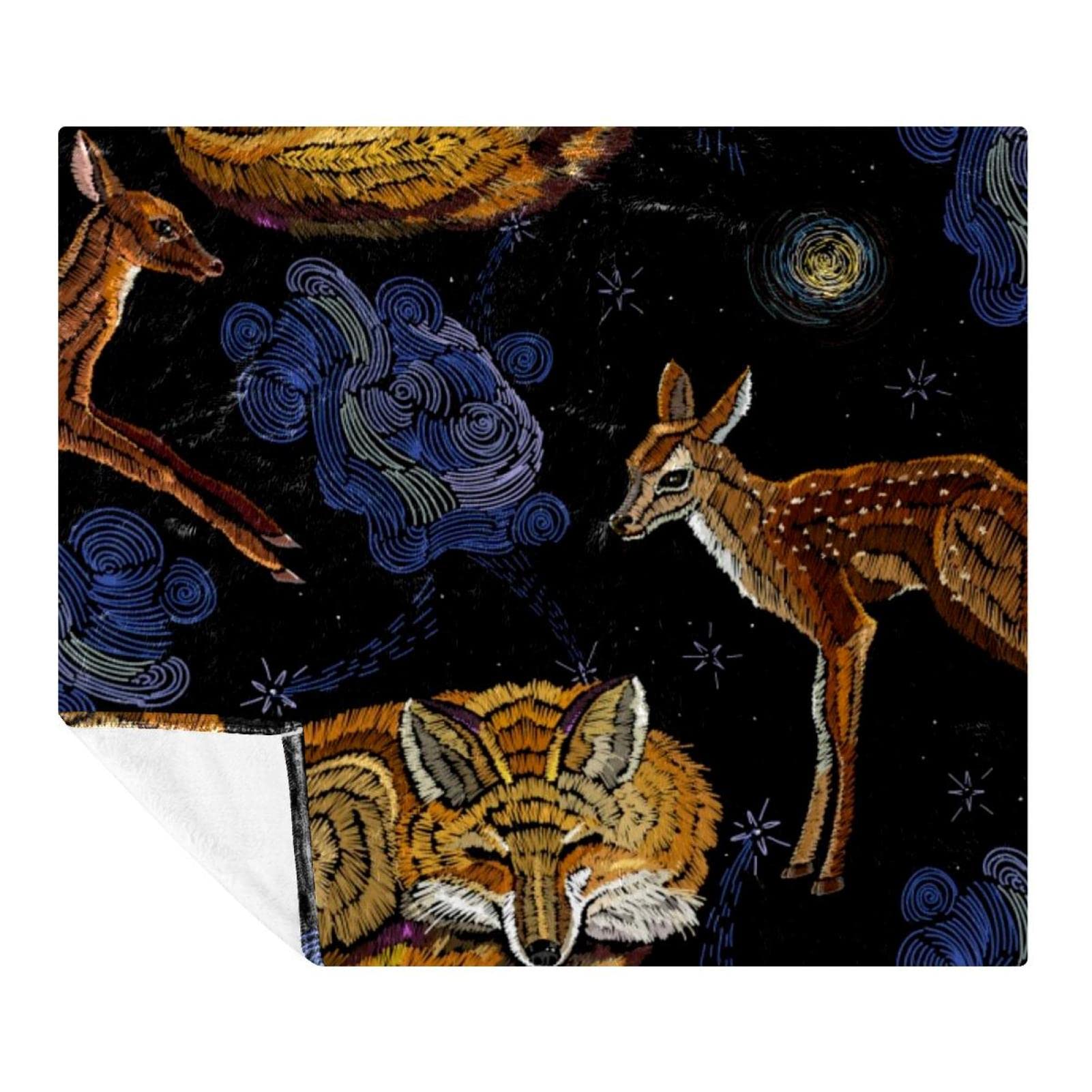 Couverture microfibre renard endormi pour vos soirées cocooning au salon