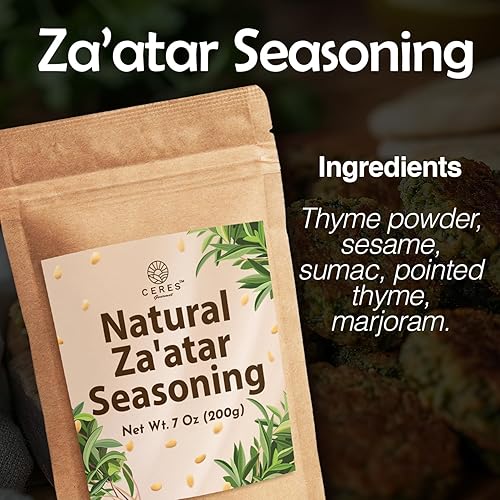Miniatura 9 de Zaatar Spice7 Oz Natural Za'atar condimento