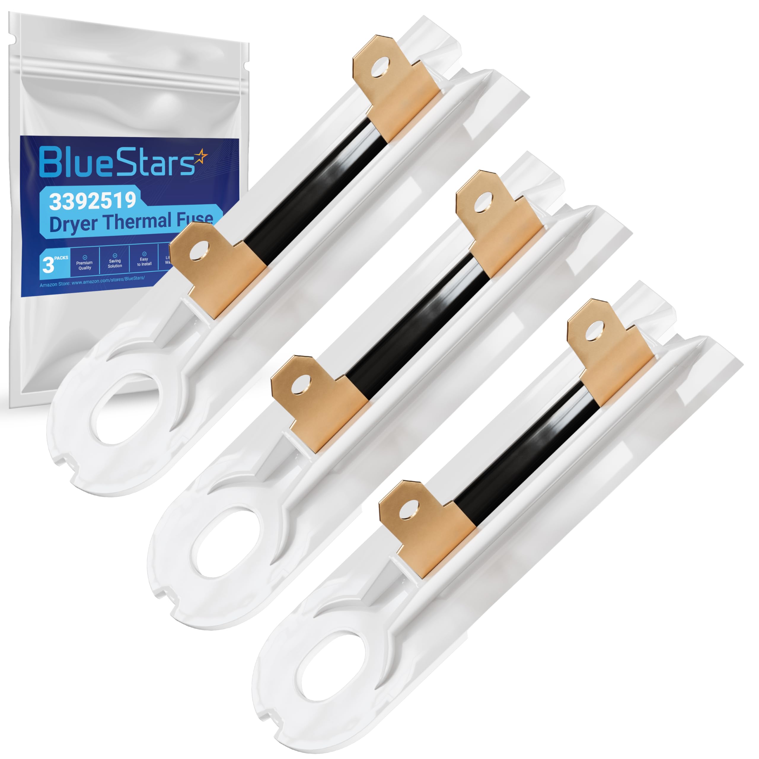 Amazon.com: [PACK OF 3] UPGRADED 3392519 Dryer Thermal Fuse Part