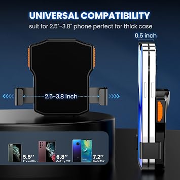 Eyoyo 1D Bluetooth Barcode Scanner Wireless Back Clip Phone Bar Code Reader