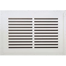 Best 14 x 8 Invisagrille Flush Permanent Cold Air Return Vent Cover, Paintable Air Vent Covers for Wall, Fiber Reinforced Cement Board Grill, HVAC Vent Cover with Impact Resistant Primer, BA-IG-CA