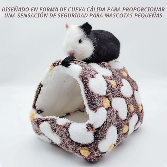 Foto 4 de 6 de EHDWXVZM 2 Piezas de Nido de hámster, casa de hámster, escondite de hámster, Cueva cálida