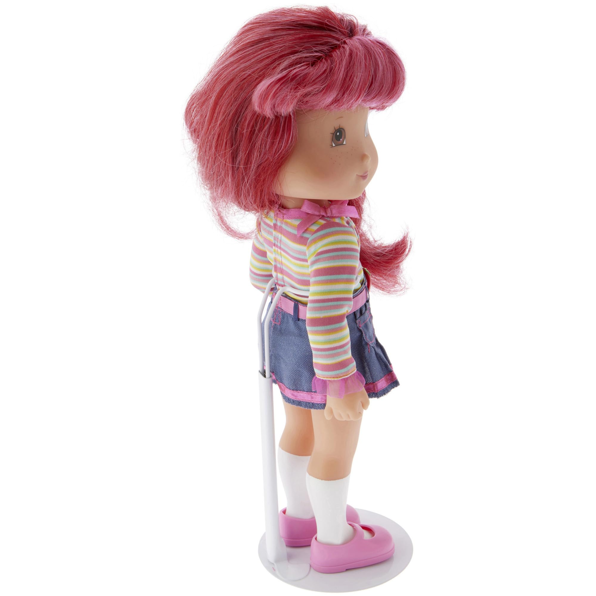 Plymor Adjustable Doll Stands - Pack Of 3, White, Fits 10-12 Inch Slim Waist Dolls Like Barbie
