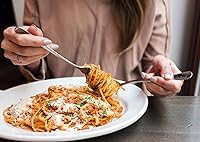 Vista 2 de 2 piezas A very Merry Unbirthday to You, juego de cuchara y tenedor de acero inoxidable grabado, cocina y restaurante de mango largo, cuchara