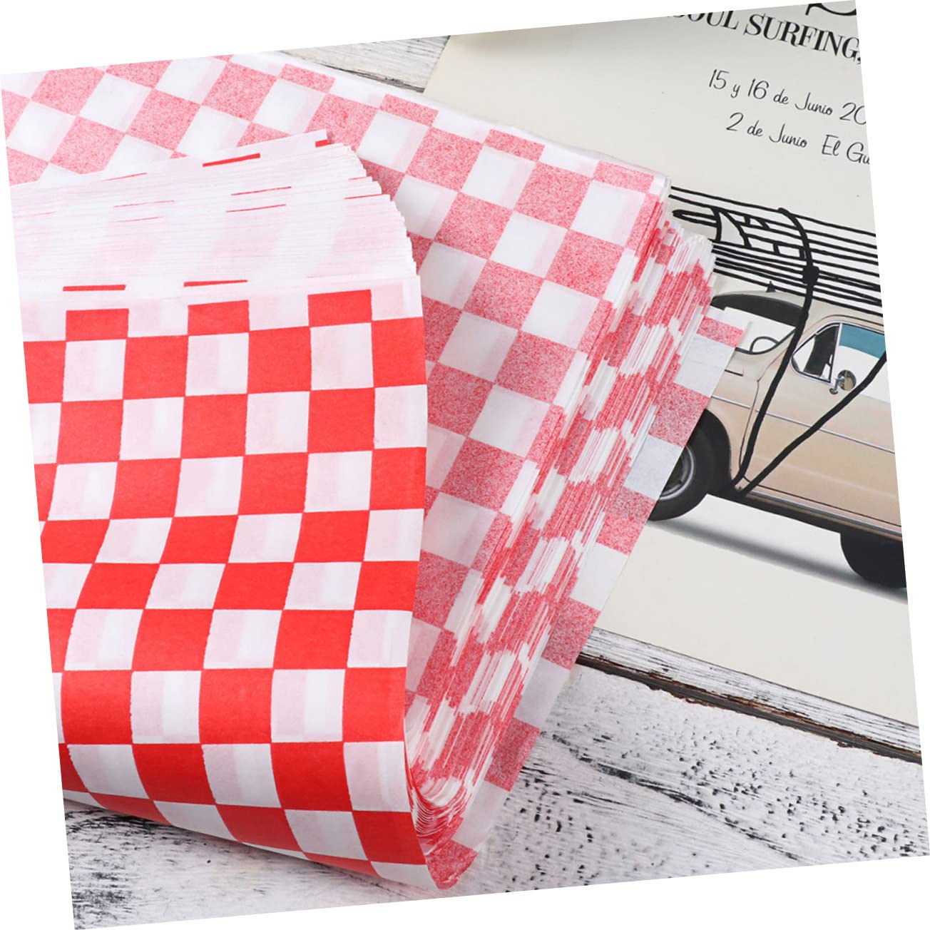 Zerodeko 400 Szt Arkuszy Do Burgerów Papier Pergaminowy Papier Zagęszczony Do Gotowania I Pieczenia