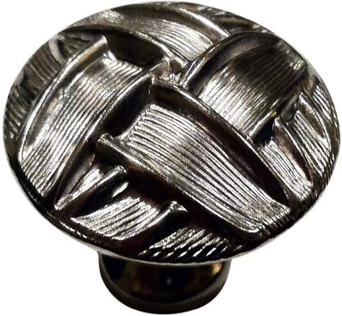 Knobware C5135 Vintage American Thick Weave Knob, 1-3/8-Inch, Satin Nickel