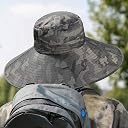 Gustave Sun Hat UPF50 Extra Wide Brim Adjustable Flip-Up Camouflage gallery image
