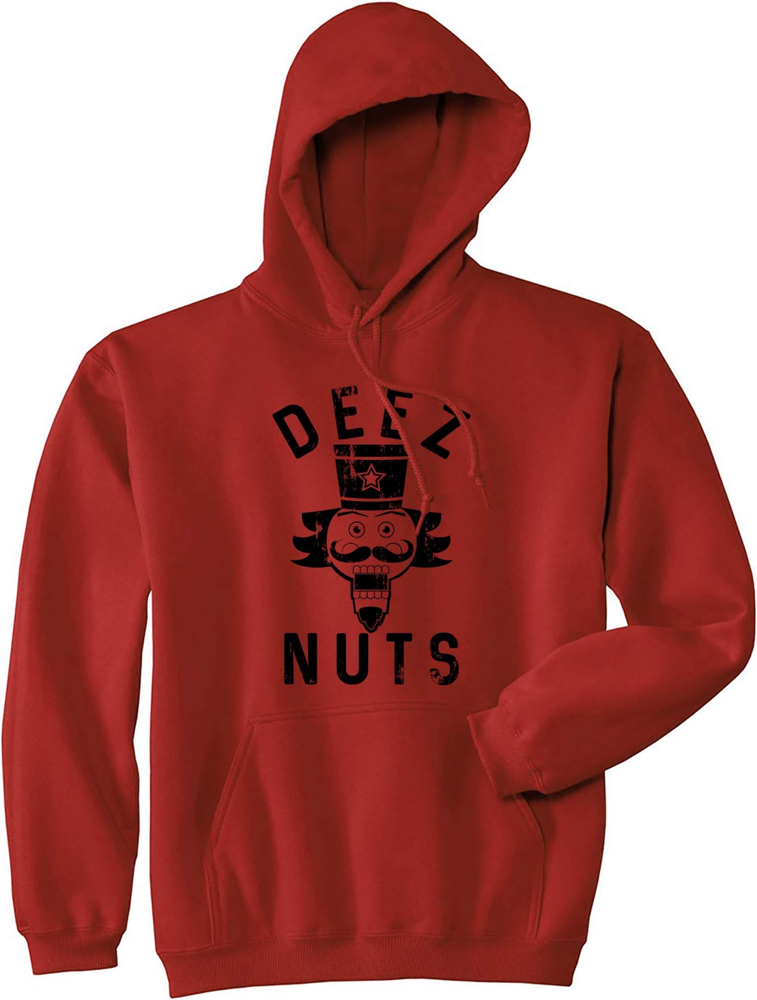 Crazy Dog Funny Christmas Unisex Hoodies Holiday Hooded Sweatshirts for Men and Women