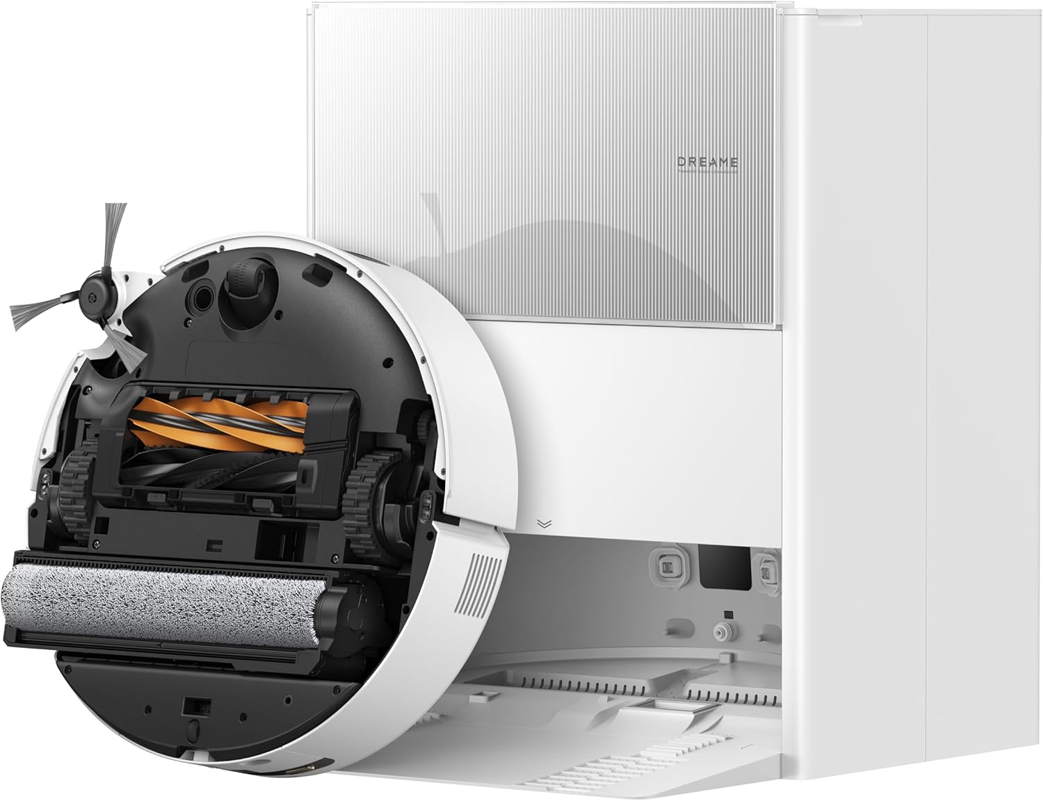 DREAME Aqua10 Ultra Roller Robot Vacuum, Roller Self-Cleaning, 30,000Pa Suction, 100% Detangling, Carpet Protection, Clears 3.15in Obstacles, Self-Empty, AI Camera Avoidance Tech, Smart Voice Control