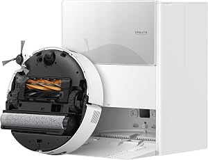 DREAME Aqua10 Ultra Roller Robot Vacuum, Roller Self-Cleaning, 30,000Pa Suction, 100% Detangling, Carpet Protection, Clears 3.15in Obstacles, Self-Empty, AI Camera Avoidance Tech, Smart Voice Control
