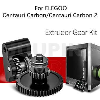 Elegoo Centauri カーボン押出機ギアキット、金属硬化スチールギア、高品質耐摩耗ベアリング、スムーズ押出SKD11素材ギアフィットElegoo CC/CC 2 3Dプリンターアクセサリー用