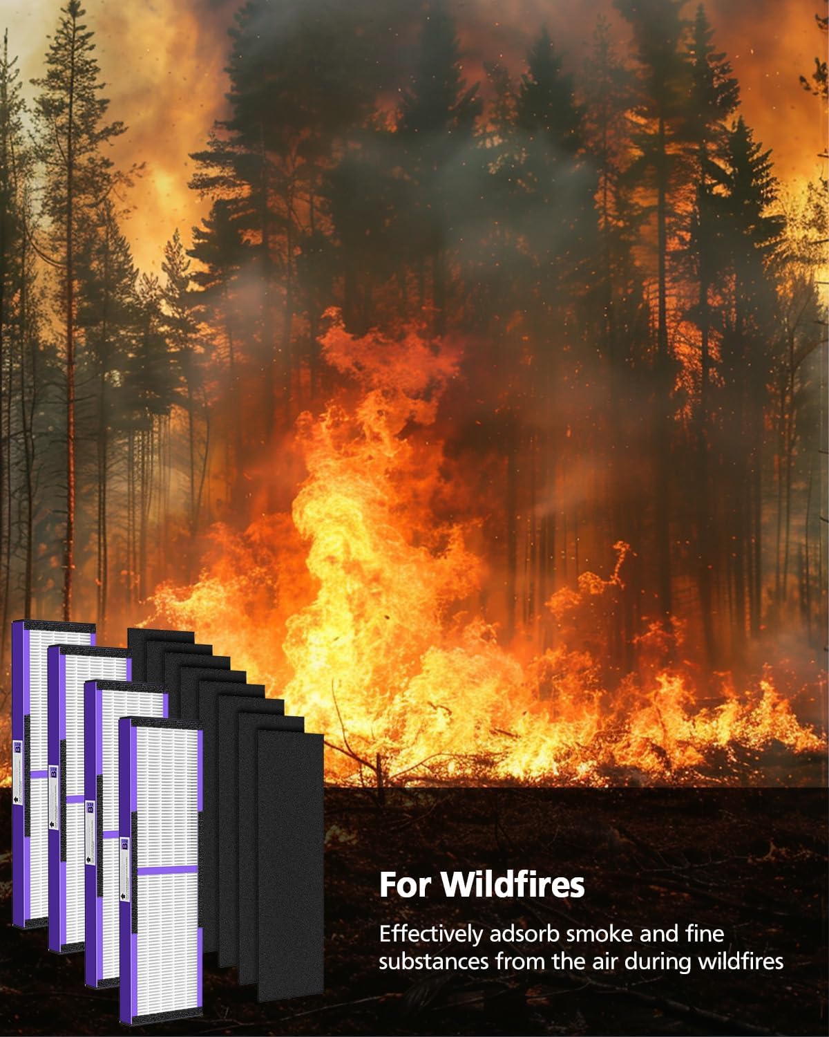 4 Pack FLT4850PT True HEPA PET CARE Filter B Replacement Compatible with Guardian Air Purifier AC4825 AC4825E AC4300 AC4800 AC4900 AC4850PT AC4850 FLT4825 - Image 9