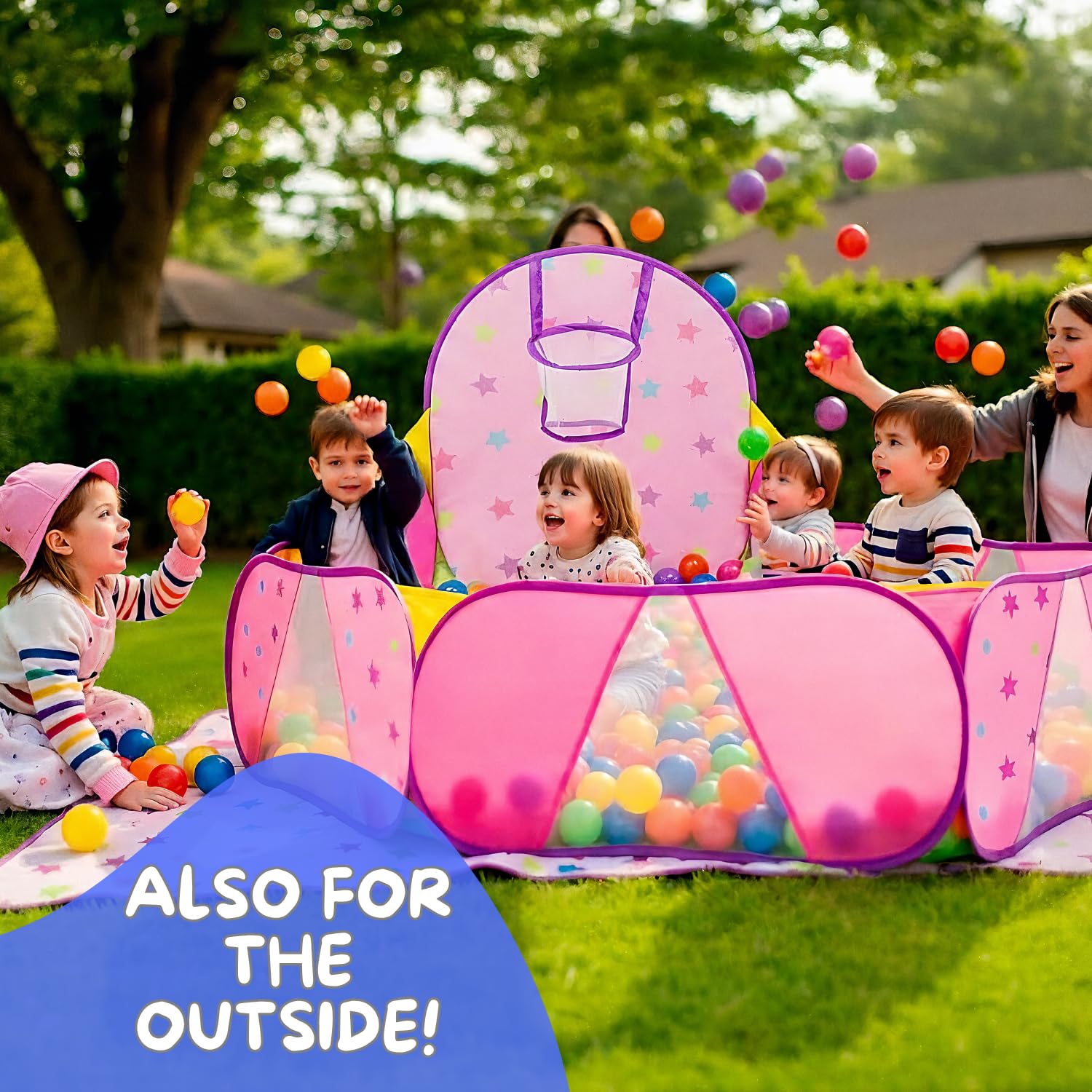 Piscina Di Palline| Vasca Palline Per Bambini | Piscinetta Con Palline Per Bambini | PALLINE NON INCLUSE G