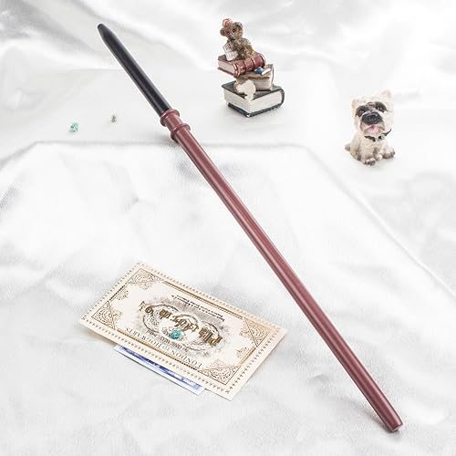 Miniatura 28 de Varita mágica, hecha a mano con núcleo de acero de resina como accesorios de rendimiento y regalos Madera