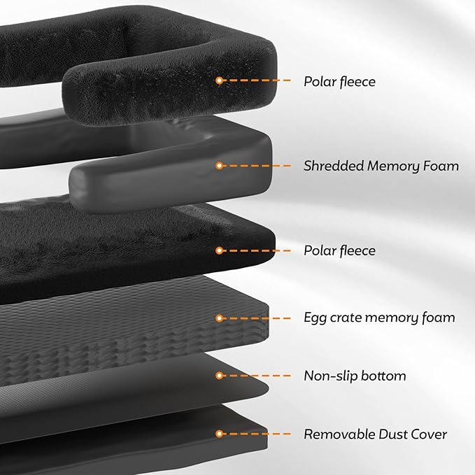 Cama para Perro Grande 75x45 Pulgadas con Espuma Viscoelásti miniatura 2