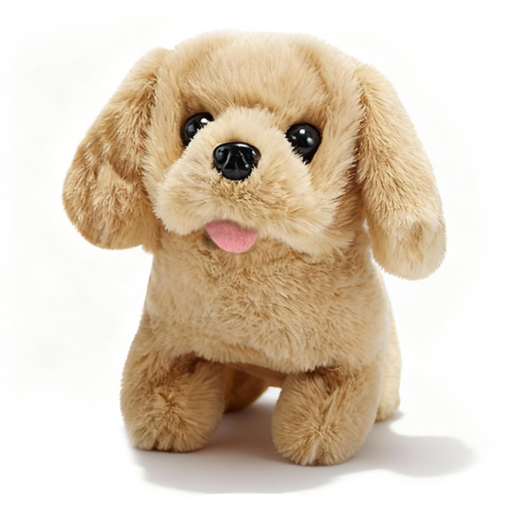 - JOY JUNCTION Cute Plush Puppy Toy| Soft & Interactive Battery Operated Puppy Toy| Walking, Barking & Tail Wagging Realistic Cute Dog Pet for Kids | Birthday Gift for Babies