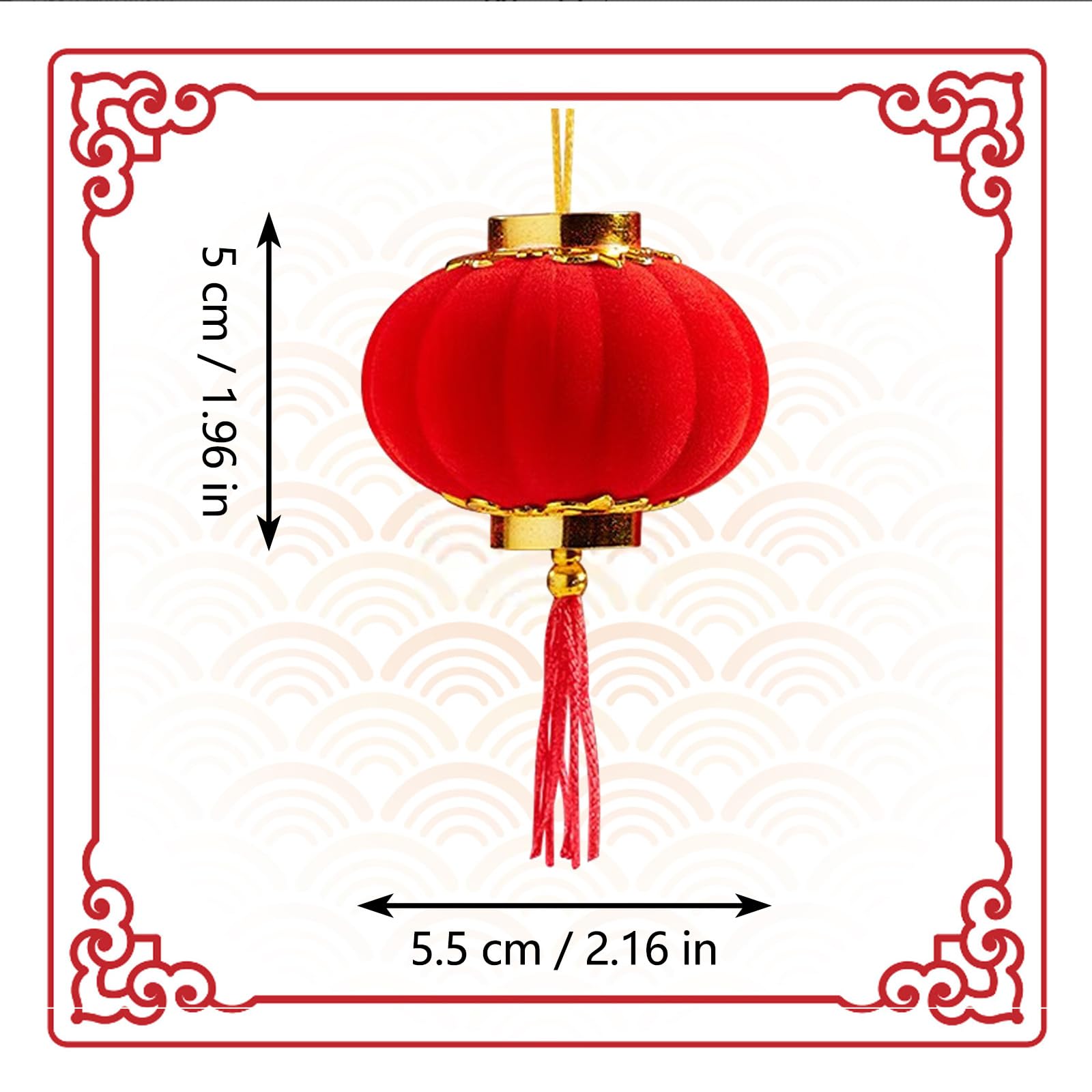 30 PCS Mini Lanterne Cinesi Rosse, Lanterne Rosse Cinesi Decorazioni, Decorazione Tradizionale da Appendere per Capodanno, Festa di Primavera, Matrimoni e Feste