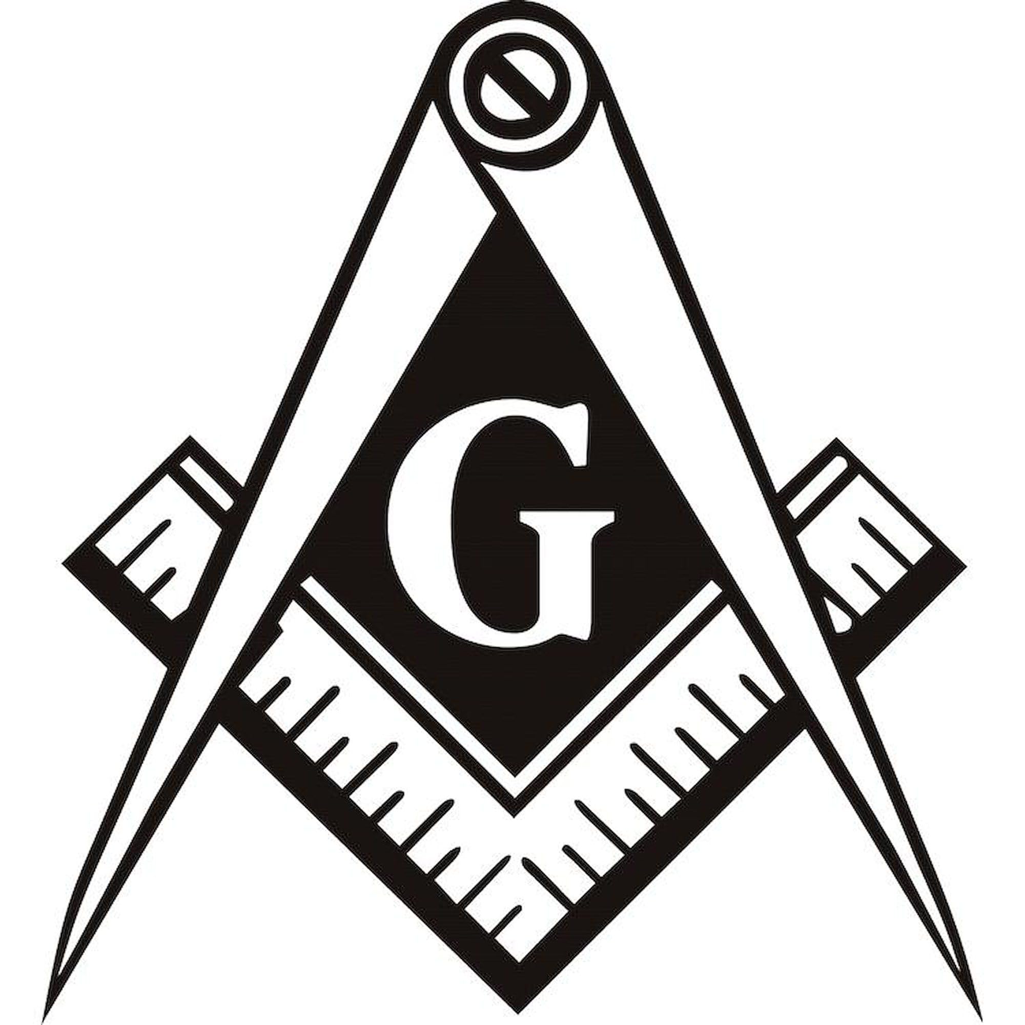 CafePress Masonic Emblem Square Car Magnet 3 X 3 Square Car Magnet, Magnetic Bumper Display