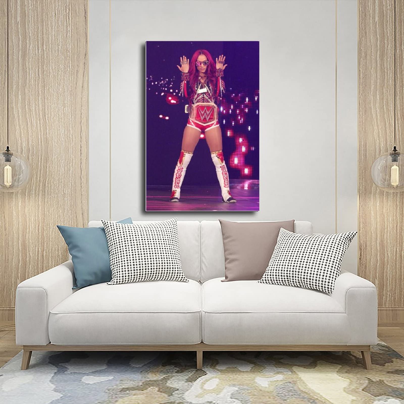 XIAGN Sasha Banks Autogramm Poster - Leinwand Druck 30x45cm Für Wohnzimmer