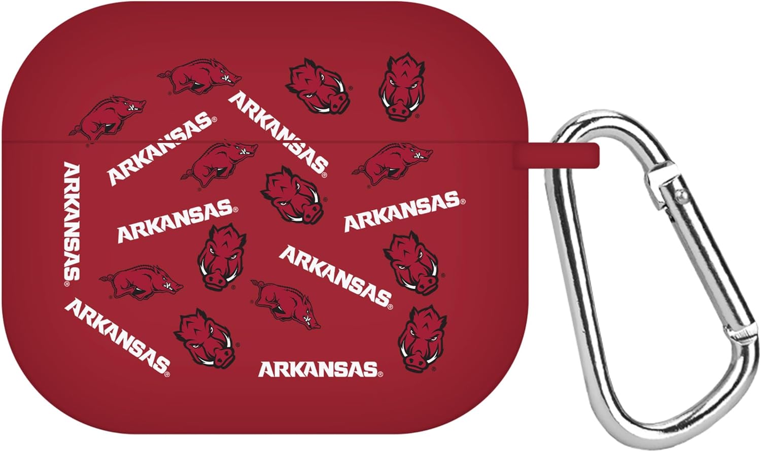 Affinity Bands Arkansas Razorbacks Custom Name HD Case Cover Compatible with Apple AirPods Pro 1 & 2 (Crimson)