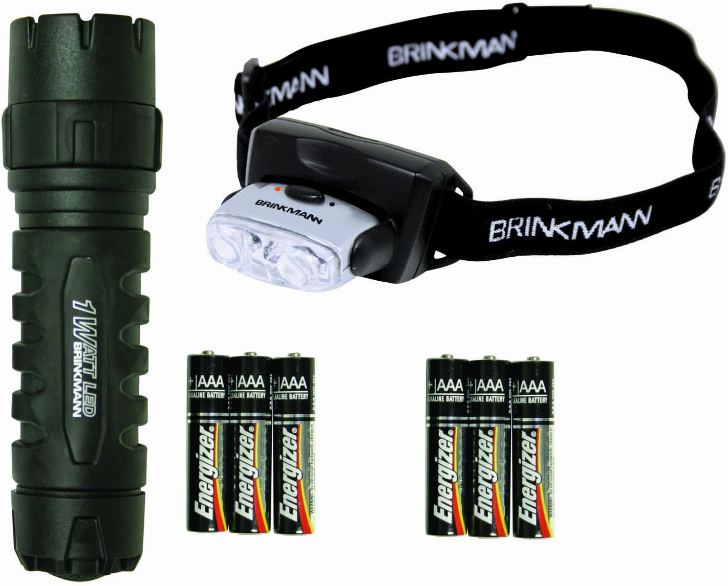 Brinkmann 809-1036-1 1 Watt 3AAA LED Flashlight and 3 LED Headlamp Combo