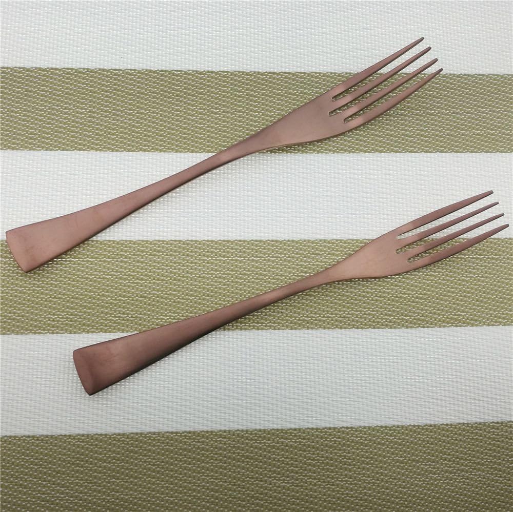 18/10 Stainless Steel Matte Flatware Silverware Cutlery Set,Rose Gold Utensils Set Service for 4 (28-Piece)