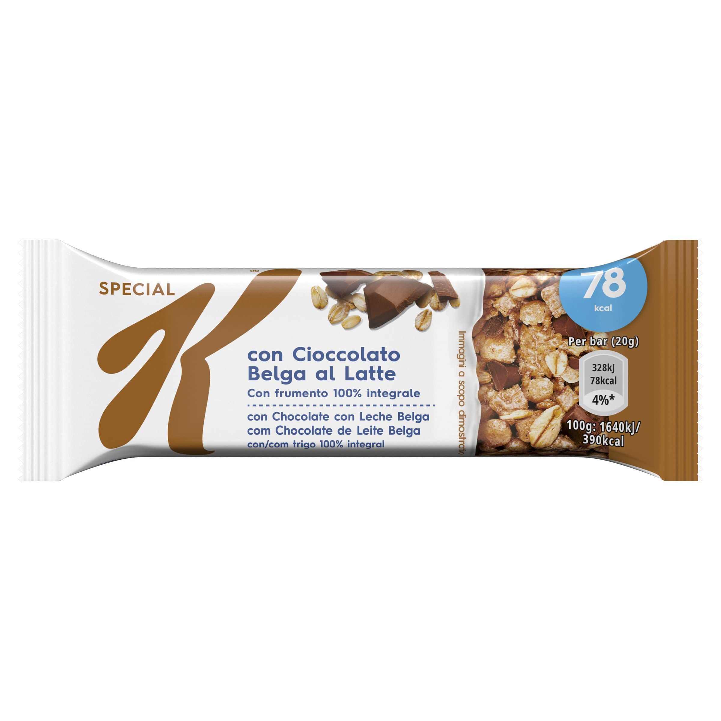 Special K 7149735000 Barritas de chocolate con leche, 30 x 20gr