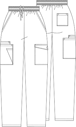Adar Universal Scrubs for Women - Tapered Cargo Scrub Pants