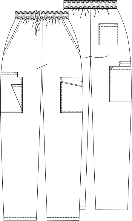 Adar Universal Scrubs for Women - Tapered Cargo Scrub Pants