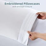 Lane Linen Double Bed Sheets 6pc Set 24" Deep Pocket - White | Cooling Sheets, 2 Bonus Pillowcases, Double Brushed Microfiber, OEKO-TEX Certified, Wrinkle Free